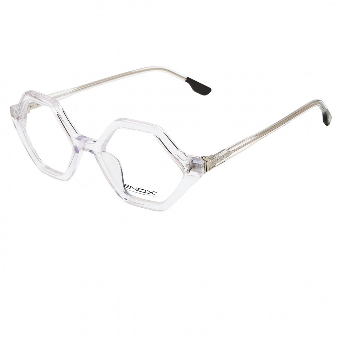 montatura occhiali da vista uomo donna unisex geometrica esagonale trasparente montature occhiale trasparenti cristallo esagonali neutri eyeglasses non graduati